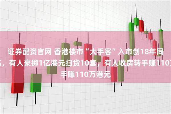 证券配资官网 香港楼市“大手客”入市创18年同期新高，有人豪掷1亿港元扫货10套，有人收房转手赚110万港元